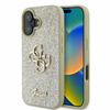 Pouzdro Guess Fixed Glitter Big 4G - iPhone 16 (zlaté)
