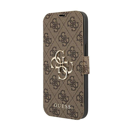 Guess Booktype 4G Big Metal Logo - iPhone 13 Pro Case (brown)