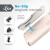 Speck Presidio2 Grip ClickLock & Magsafe - iPhone 15 Case (Bleached Bone / Heirloom Gold / Hazel Brown)