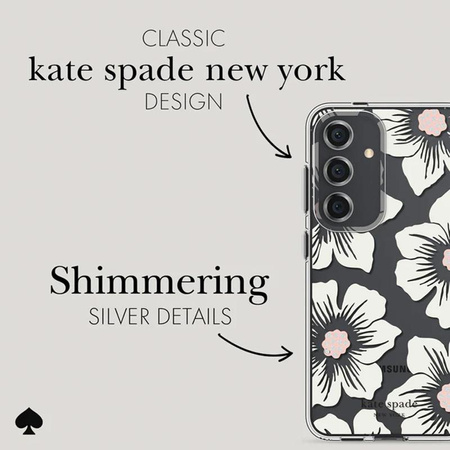 Kate Spade New York Protective Case - Samsung Galaxy S24 Case (Hollyhock Cream)