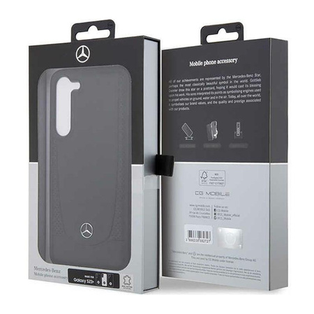 Mercedes Leather Urban Line - tok Samsung Galaxy S23+ (fekete)