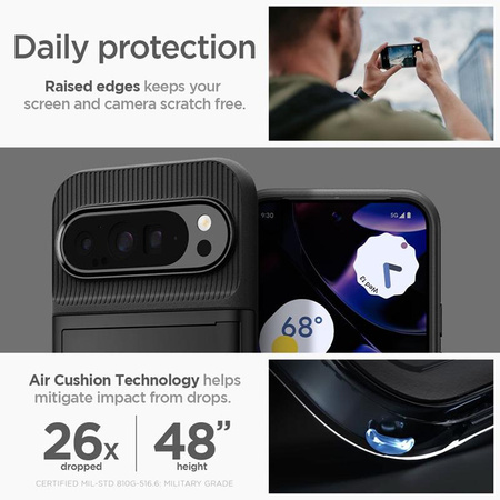 Spigen Slim Armor CS - Étui pour Google Pixel 9 Pro XL (Noir)