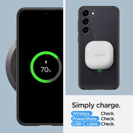 Spigen Ultra Hybrid - Gehäuse für Samsung Galaxy S23+ (Frost Black)