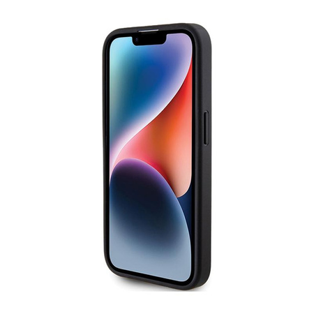 Guess 4G Bottom Stripe Metal Logo Collection - Case for iPhone 15 Pro (grey)