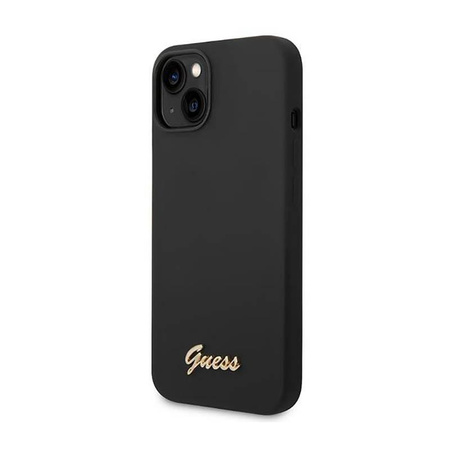 Guess Silicone Vintage - Hülle für iPhone 14 (schwarz)