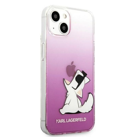 Karl Lagerfeld Choupette Fun - pouzdro pro iPhone 13 Mini (růžové)