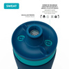 Quokka Sweat - Butelka bidon sportowy 680 ml (Azurite)