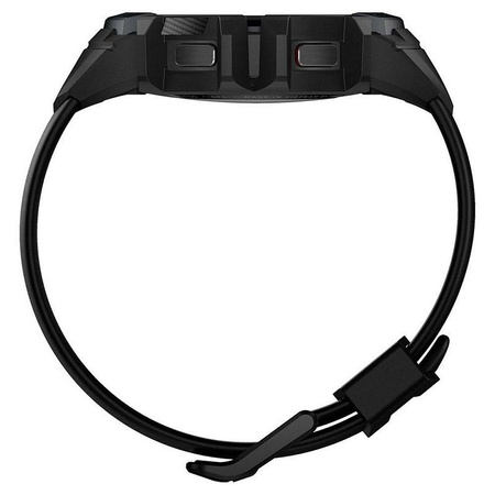 Spigen Rugged Armor Pro - Bracelet + étui pour Samsung Galaxy Watch 4 / 5 44 mm (Graphite)