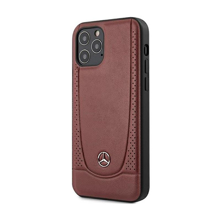 Mercedes Leder Urban Line - Tasche iPhone 12 / iPhone 12 Pro (rot)