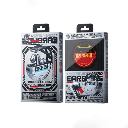 WEKOME VB05 Vanguard Series - Kabellose Bluetooth V5.3 TWS-Kopfhörer mit Ladetasche (Rot)