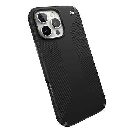 Speck Presidio2 Grip - Coque iPhone 16 Pro Max (Noir / Gris ardoise / Blanc)