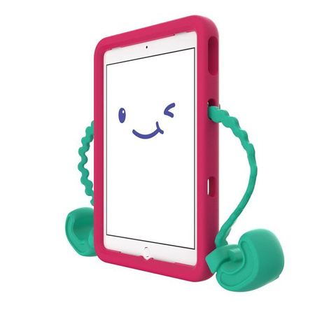 Speck Case-E - Étui pour iPad 10.2" 9 (2021) / 8 (2020) / 7 (2019) avec revêtement MICROBAN (Rouge / Vert menthe)