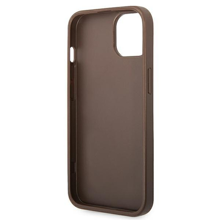 Guess 4G Big Metal Logo - iPhone 14 Case (brown)