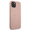 Guess Saffiano Metal Logo Stripes - Etui iPhone 13 mini (różowy)