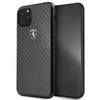 Ferrari Real Carbon Heritage - iPhone 11 Pro Max tok (fekete)