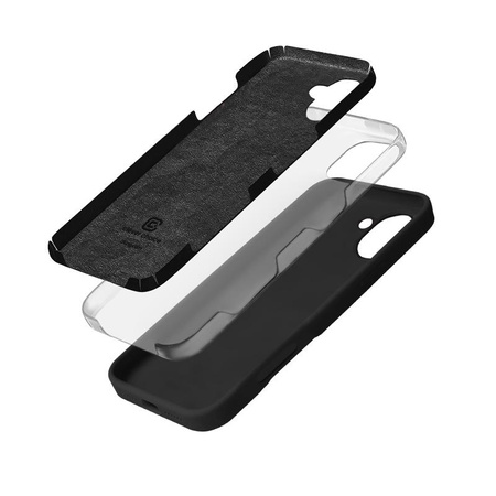 Crong Color Cover - Coque pour iPhone 16 (noir)