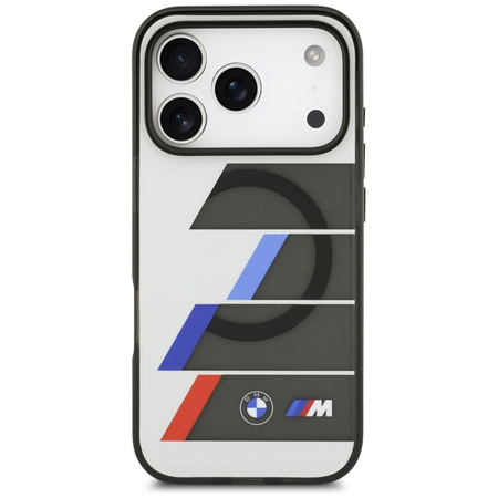 BMW M IML Metal Buttons Tricolor Lines MagSafe - Hülle iPhone 17 Pro (anthrazit)