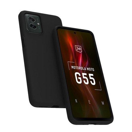 3mk Matt Case - Etui pour Motorola Moto G55 5G (Noir)