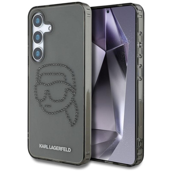 Karl Lagerfeld Rhinestones Karl Head Logo - Samsung Galaxy S25 Case (black)