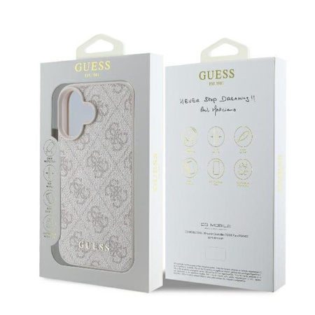 Guess 4G Classic - Coque pour iPhone 16 Plus (rose)