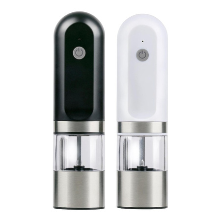 Alpina - Set of electric salt and pepper grinders with USB battery (2 pieces)