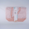 Alpina - Striped Beach Bag 49.3x16x34 cm (Apricot / White)
