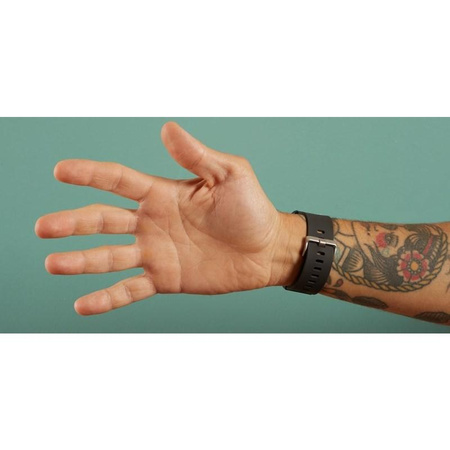 PURO ICON Multibrand Wristband - univerzální řemínek pro chytré hodinky 22 mm (S/M a M/L) (černý)
