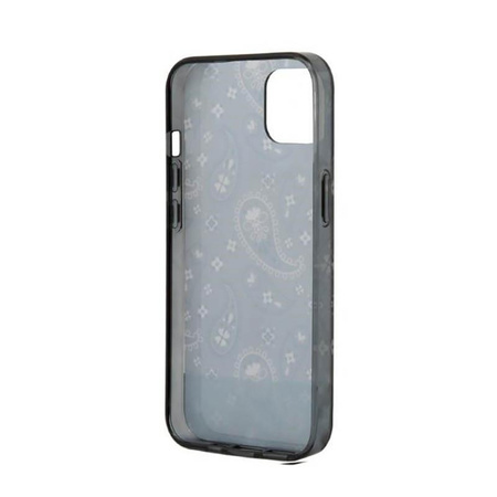 Guess Bandana Paisley - Coque pour iPhone 14 Plus (noir)