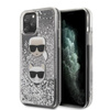 Karl Lagerfeld Folyékony csillogó szívek - iPhone 11 Pro tok