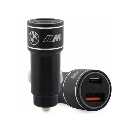 BMW M Edition - Fast Charge USB-C & USB-A PD 18W + QC 3.0 18W Car Charger (Black)