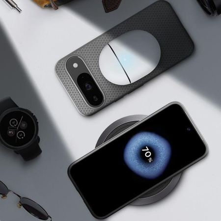 Spigen Liquid Air - Coque pour Google Pixel 9 / 9 Pro (Gris marbré)