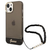 Guess Translucent Pearl Strap - Coque iPhone 14 Plus (noir)