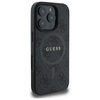 Guess 4G Ring Classic Logo MagSafe - Coque pour iPhone 16 Pro Max (noir)