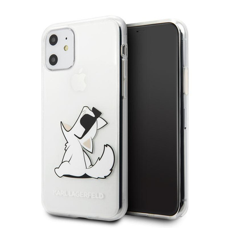 Karl Lagerfeld Choupette Fun-Sonnenbrille - iPhone 11 Etui (Transparent)