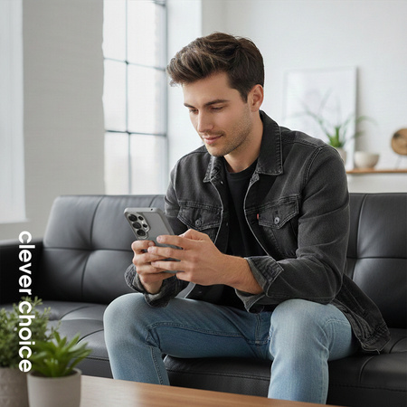 Etui do Galaxy S26 Ultra MagSafe Crong Hybrid Matte Szare Matowe Wytrzymałe