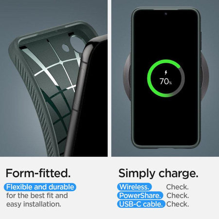 Spigen Liquid Air - tok Samsung Galaxy S23 készülékhez (Abyss zöld)