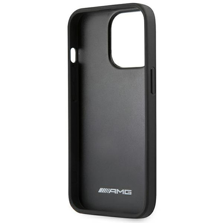 AMG Leather Hot Stamped - pouzdro pro iPhone 14 Pro (černé)