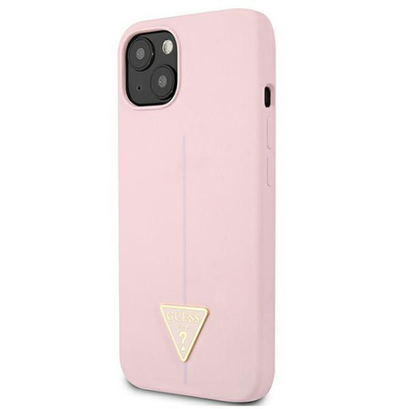 Guess Silicone Triangle Logo - iPhone 13 mini Case (lilac)