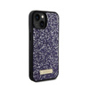 Guess Rhinestone Metal Logo - Coque iPhone 15 (rose)