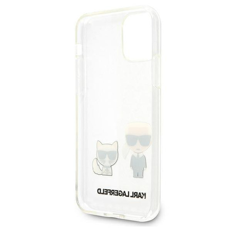 Karl Lagerfeld Ikonik & Choupette - Coque iPhone 11 / iPhone XR (transparente)