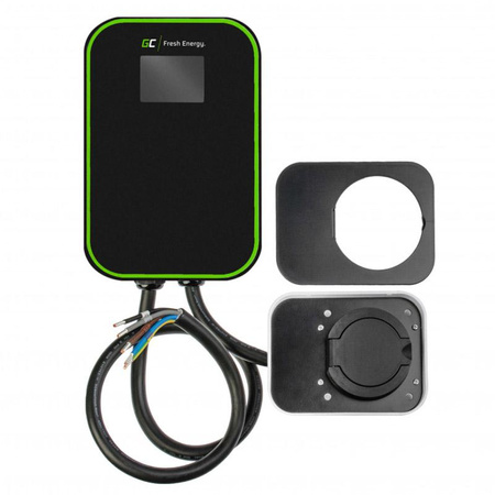 Green Cell - Wallbox GC EV PowerBox 22kW chargeur avec prise Type 2 pour la recharge des voitures électriques et hybrides rechargeables
