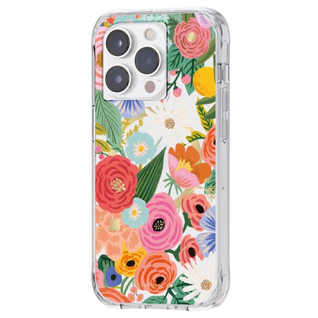 Rifle Paper Clear MagSafe - pouzdro pro iPhone 14 Pro (Garden Party Blush)