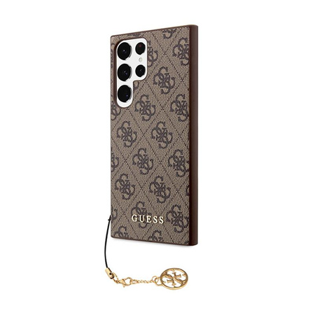 Guess 4G Charms Collection - Samsung Galaxy S24 Ultra tok (barna)