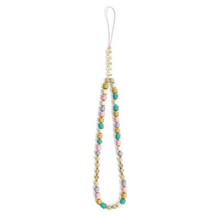 Guess Phone Strap Beads Heishi - Phone Pendant 25 cm (Flower Pink)
