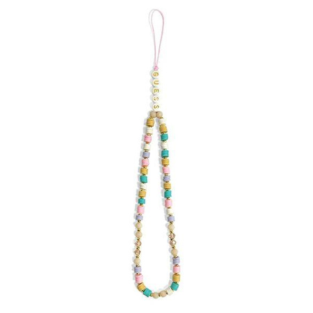 Guess Phone Strap Beads Heishi - pendentif téléphone 25 cm (Flower Pink)