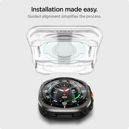 Spigen GLAS.TR EZ FIT 2-Pack - Szkło hartowane do Samsung Galaxy Watch Ultra 47 mm (2025/2024) (2 szt)