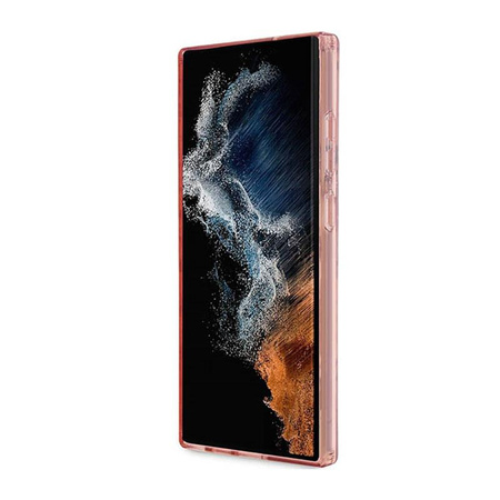 Guess Flower Collection - Case for Samsung Galaxy S23 Ultra (Pink)