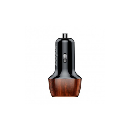 Ładowarka Samochodowa USB C + USB A Energizer 38W PD + QC3.0 Walnut