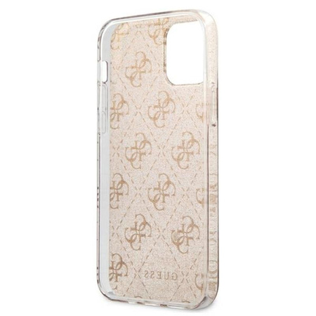 Guess 4G Glitter - Etui iPhone 12 / iPhone 12 Pro (Gold)