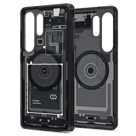 Spigen Ultra Hybrid MagSafe - pouzdro pro Samsung Galaxy S25 Ultra (Zero One Black)